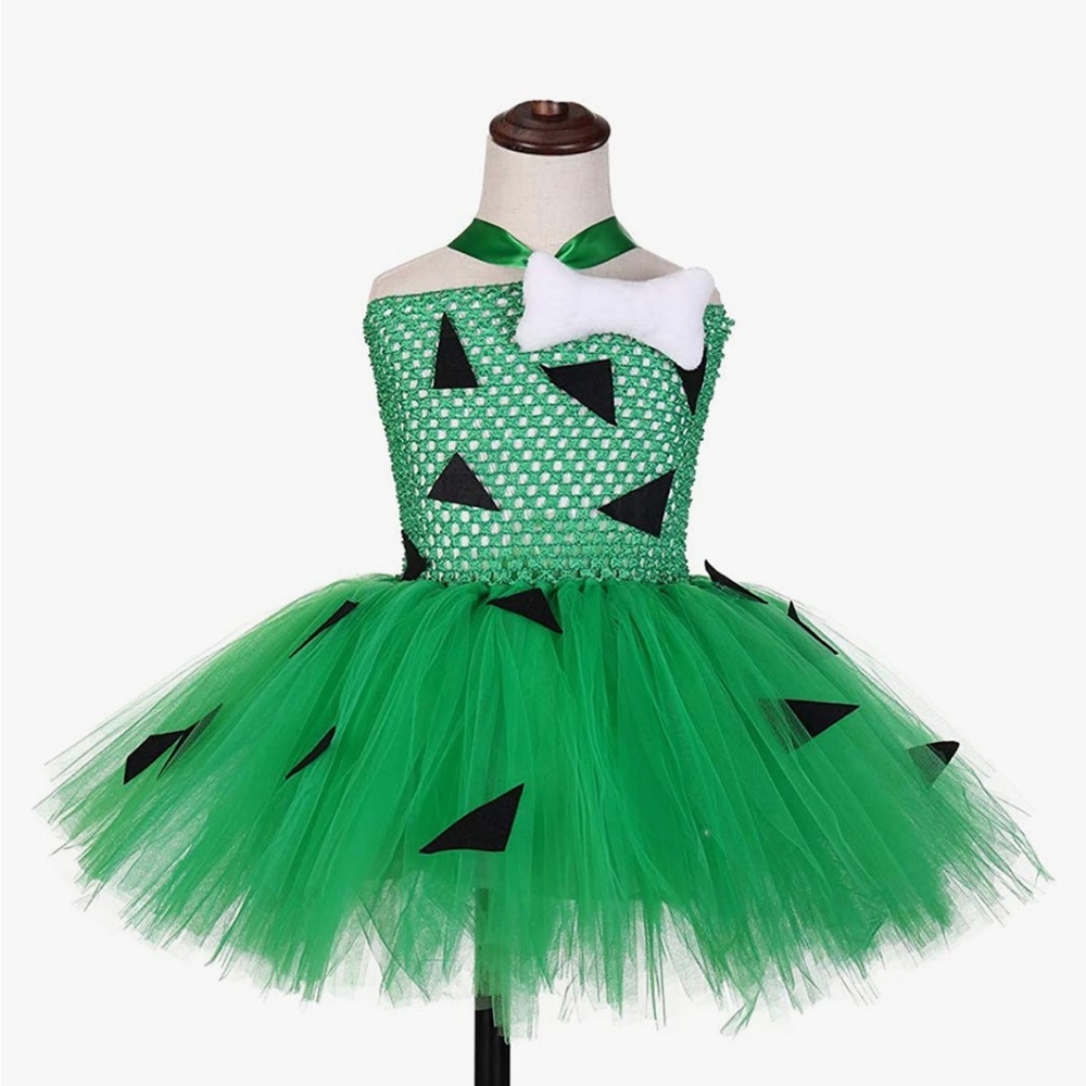 2T/3T Flinstone dress pebbles dress